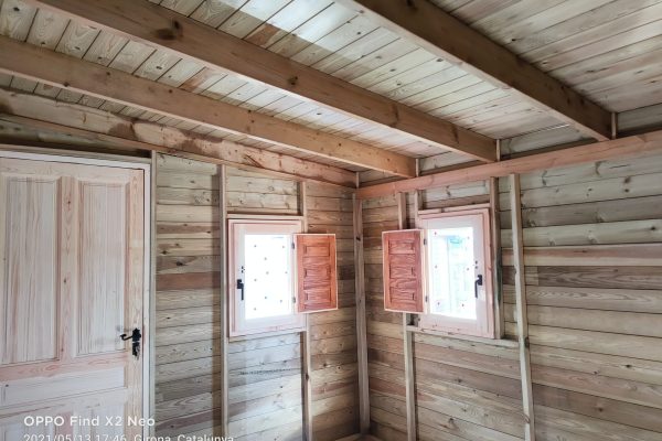 Interior estructura de fusta - Interior estructura de madera