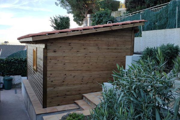 Estrucura de fusta teulat- Estructura de madera tejado